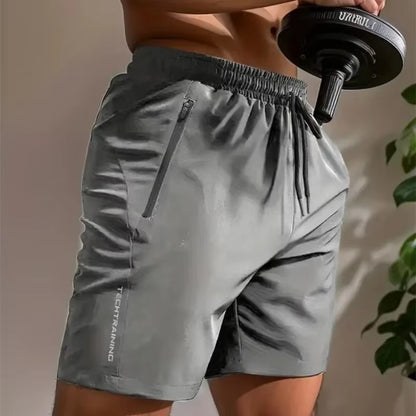 Summer Shorts Men Gym Sport Running Squat Fitness Workout Man Short Pants Breathable Quick-Drying Drawstring Mens Shorts